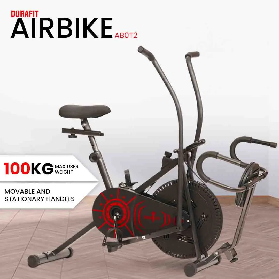 Durafit Air bike with Twister Ab0t2 max user weight 100kg