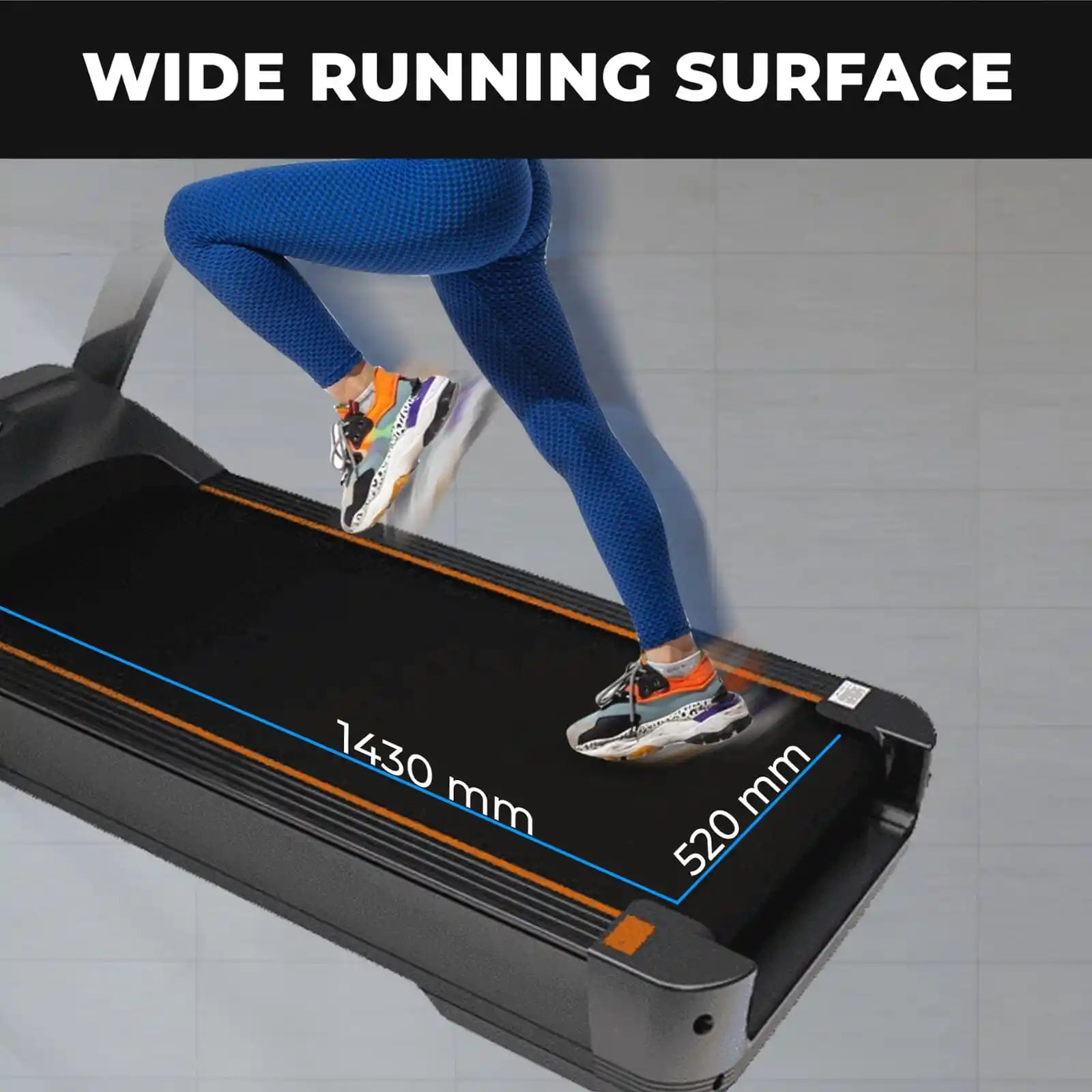 Durafit Champion Treadmill with Wide Running Surface