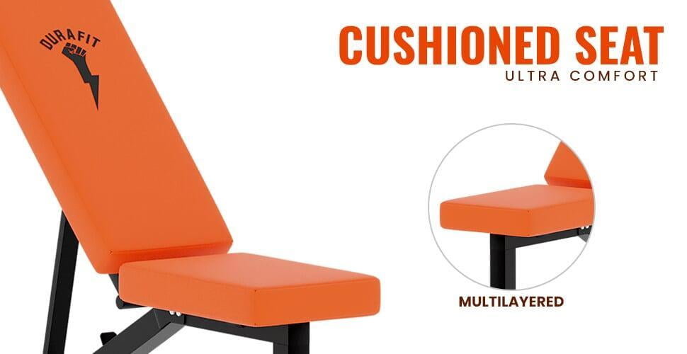 Durafit Foldable Bench with Ultra comfort seat