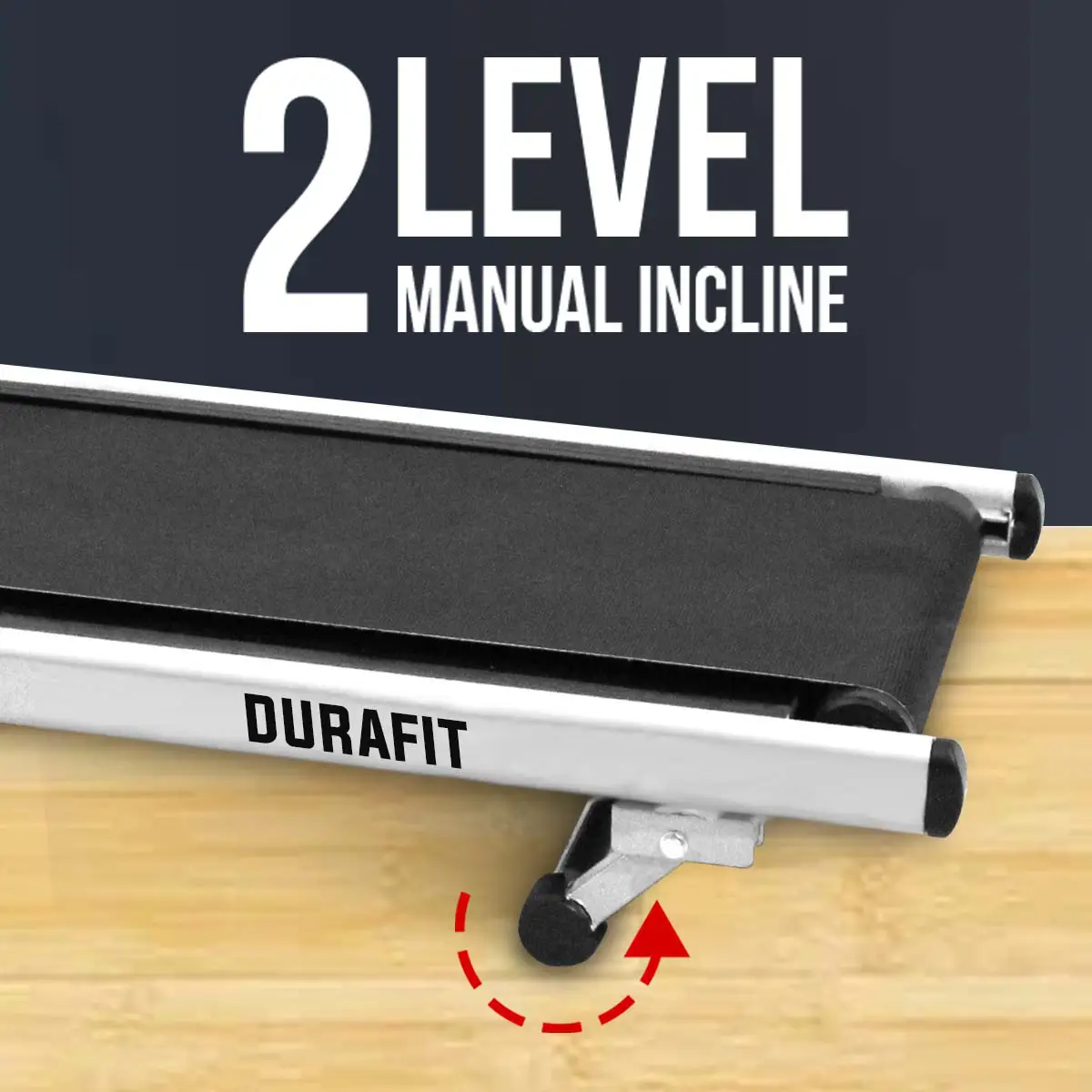 Durafit Manual Treadmill Hmtt1 with 2 level manual incline