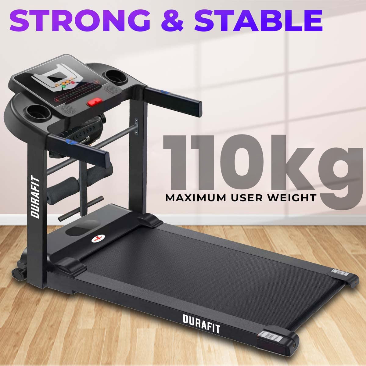Durafit Spark Multifunction Treadmill with Max user Weight 100kg