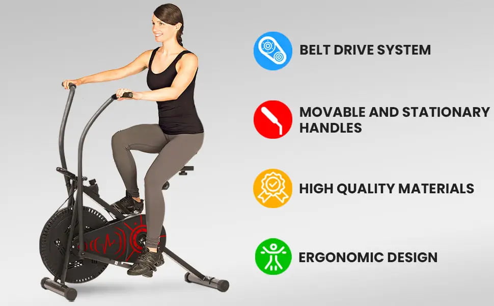 Buy Durafit Air Bike AB002 | Best Quality Stationary cycles ...