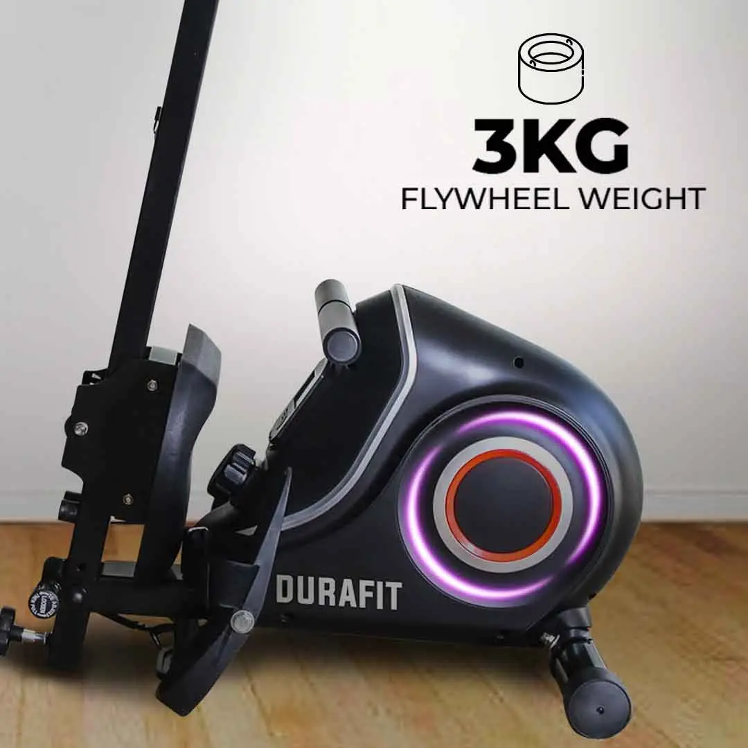 Durafit Scullos Rowing Machine with 3kg Flywheel Weight