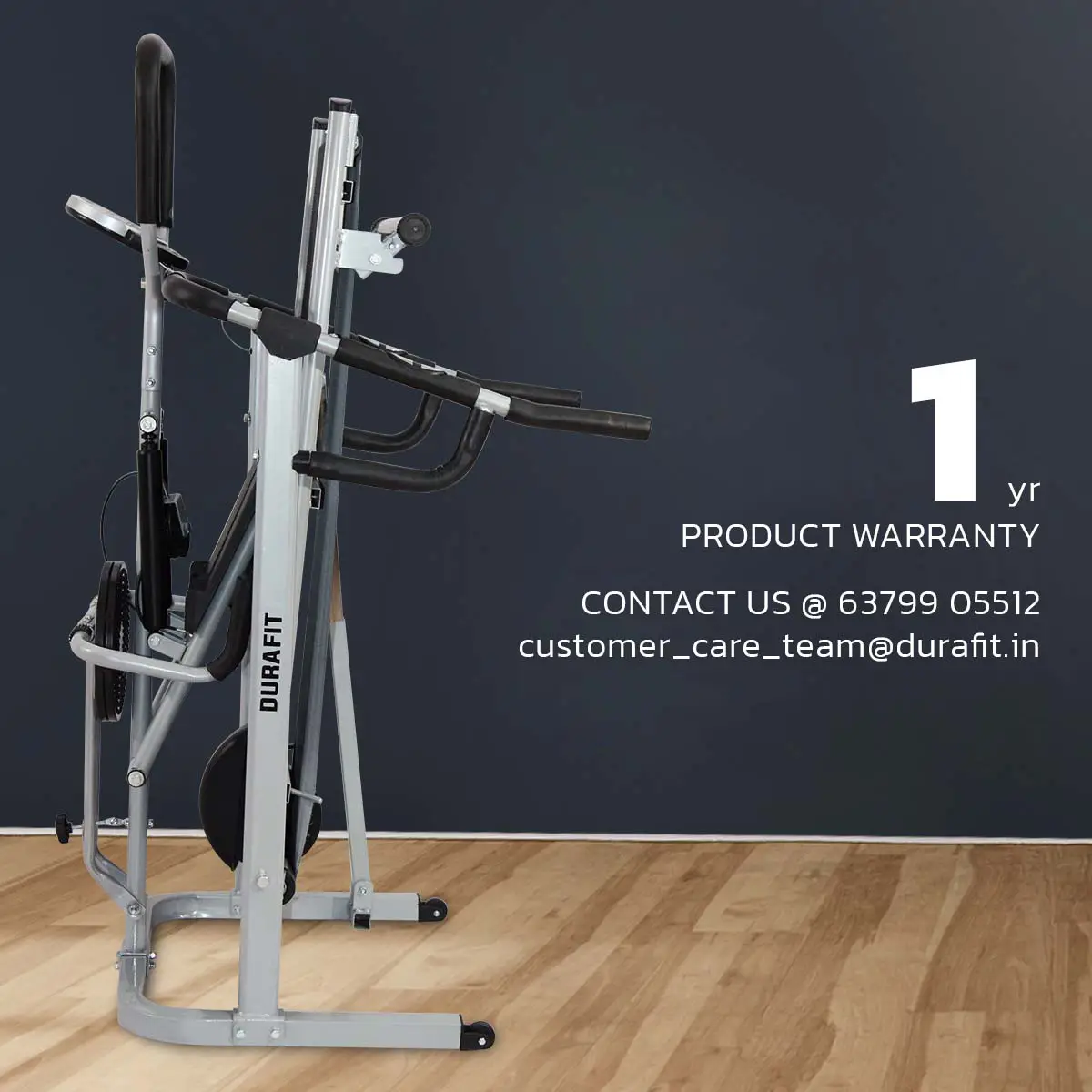 Durafit Manual Treadmill Hmtm1 with 1 year product warranty