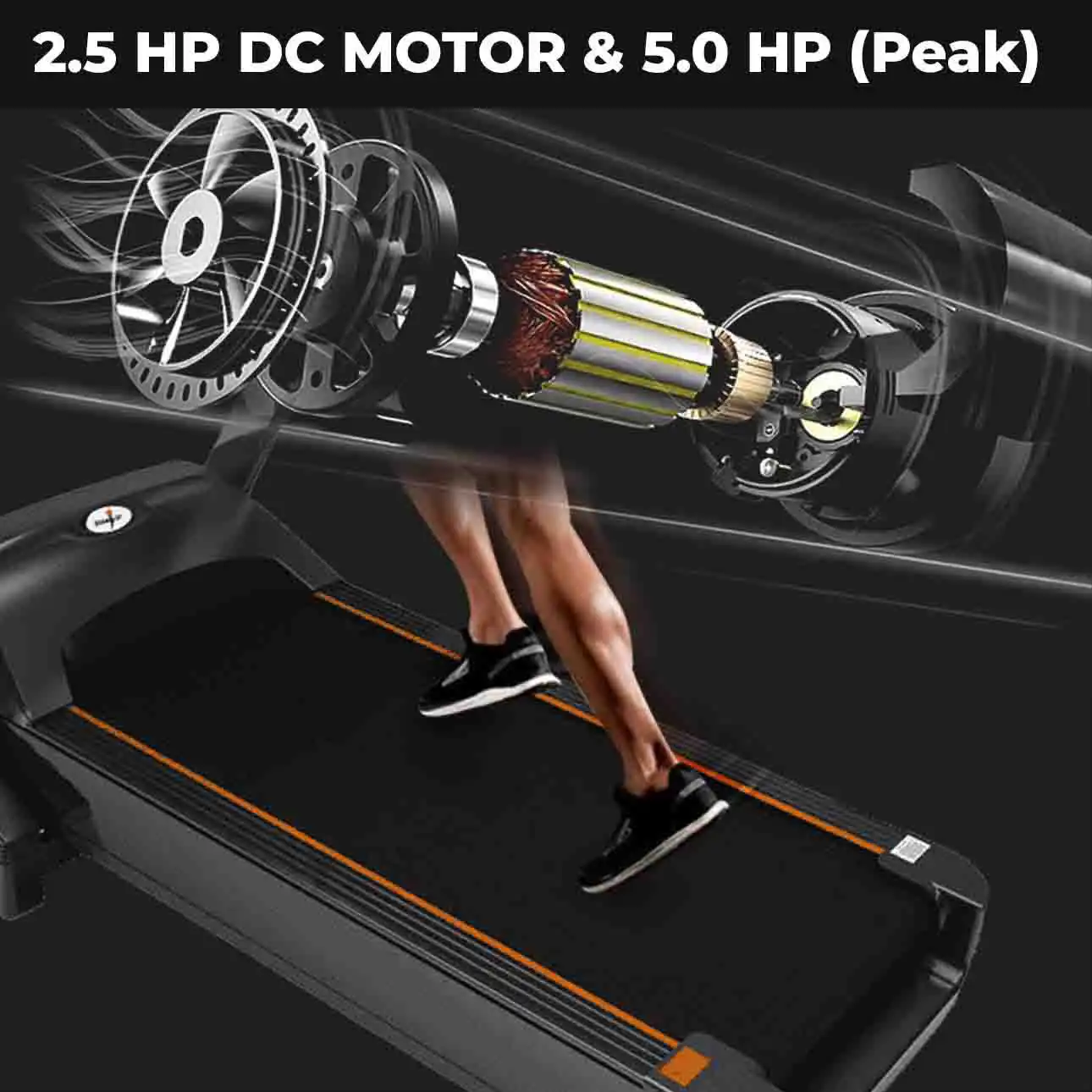 Durafit Champion Treadmill with 2.5 HP DC Motor