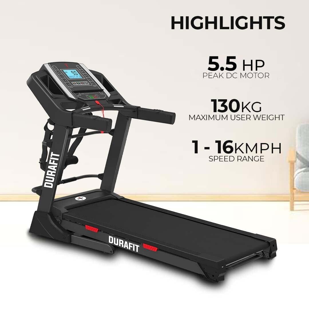 Durafit Mustang Multifunction Treadmill with 3HP DC Motor