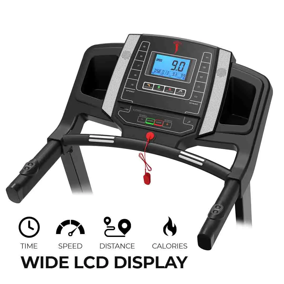 Durafit Mustang Treadmill with Wide LCD Display