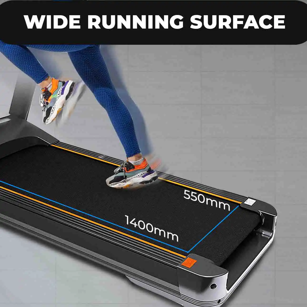 Durafit Royal Treadmill with Wide Running Surface