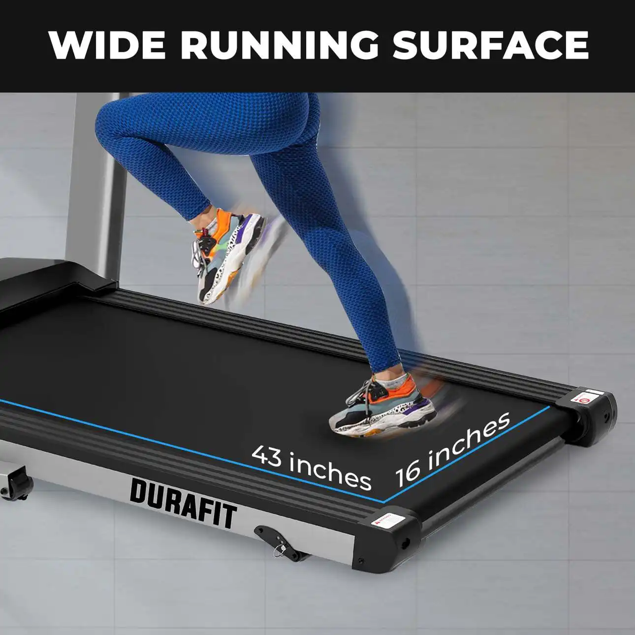 Durafit Strong treadmill with Wide Running Surface