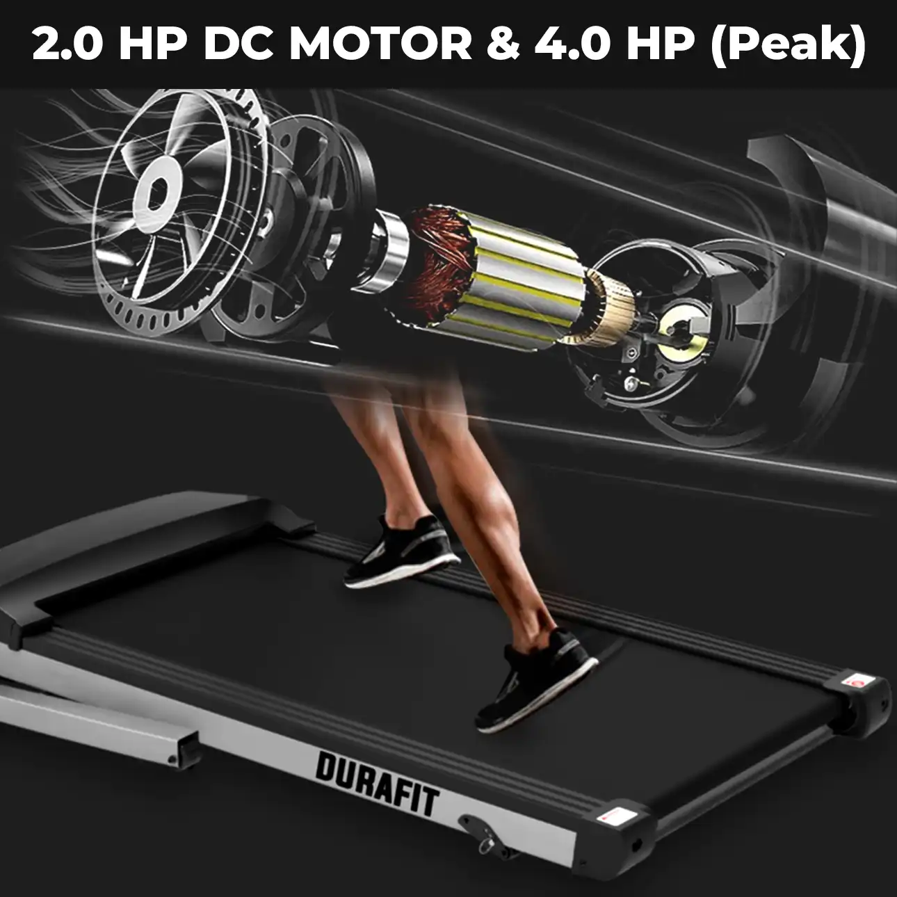 Durafit Strong treadmill 4HP DC Motor