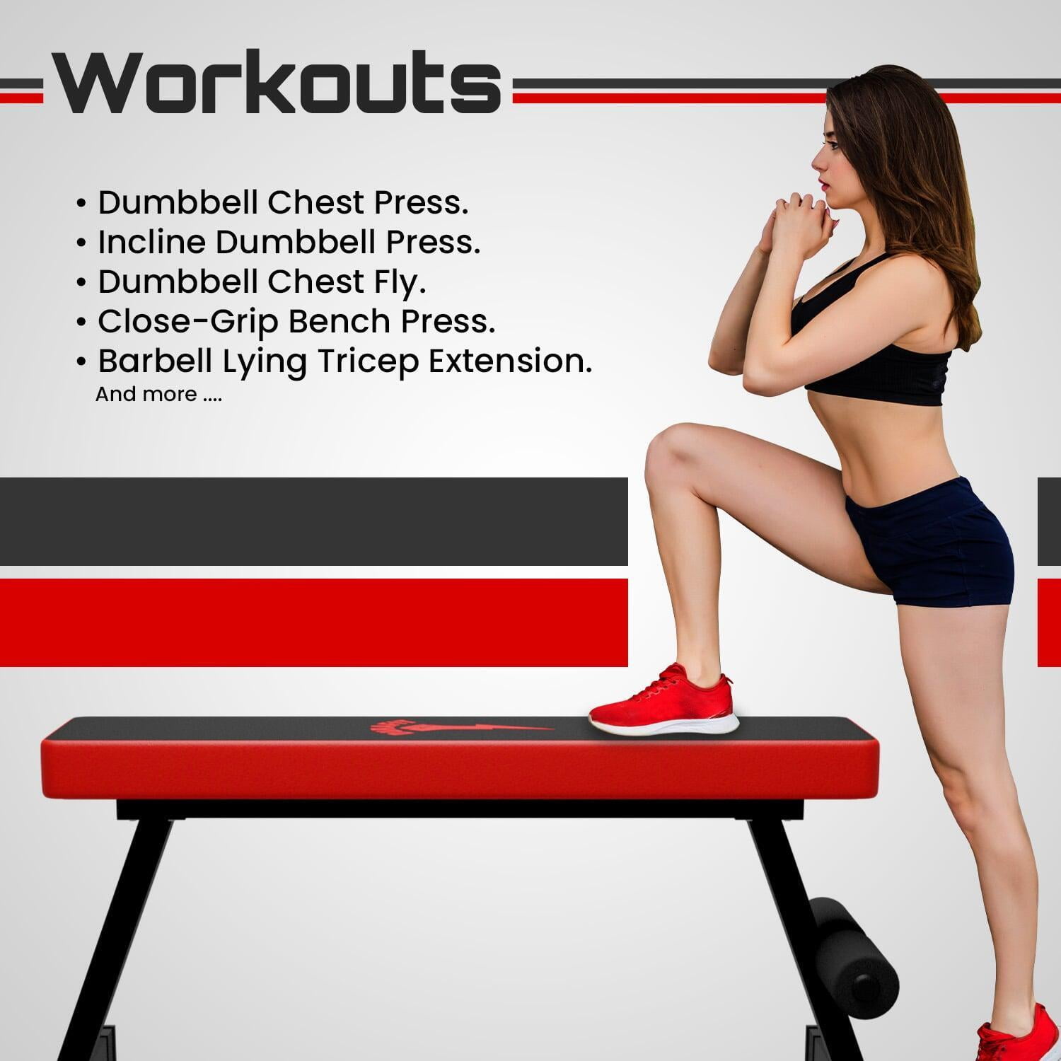 Durafit Simple Flat Bench SB01 used for Multiple workouts