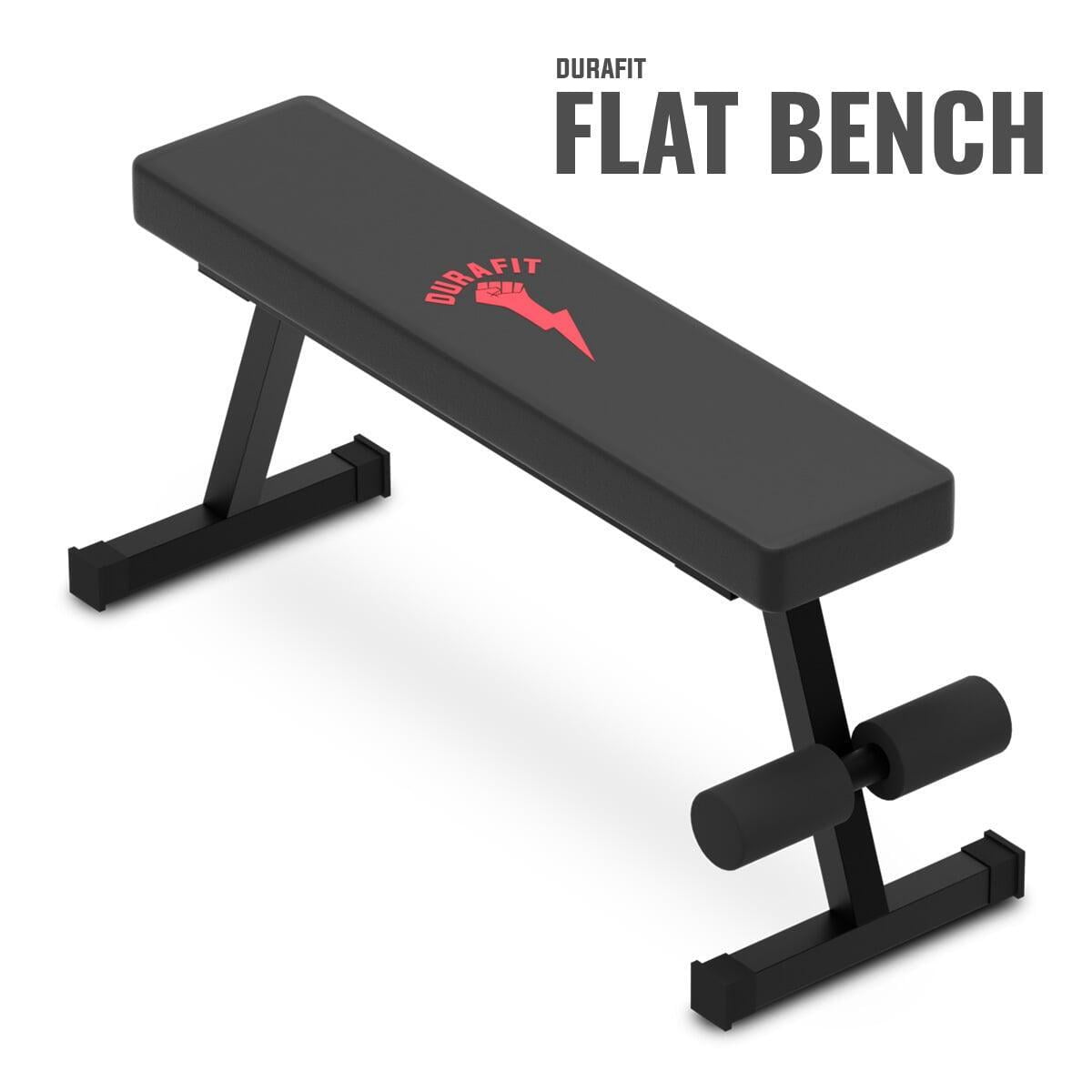 Durafit Simple Flat Bench SB01 with Leg Support