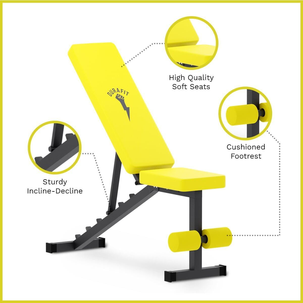 Durafit Foldable Bench FB01 with Smooth and Comfortable