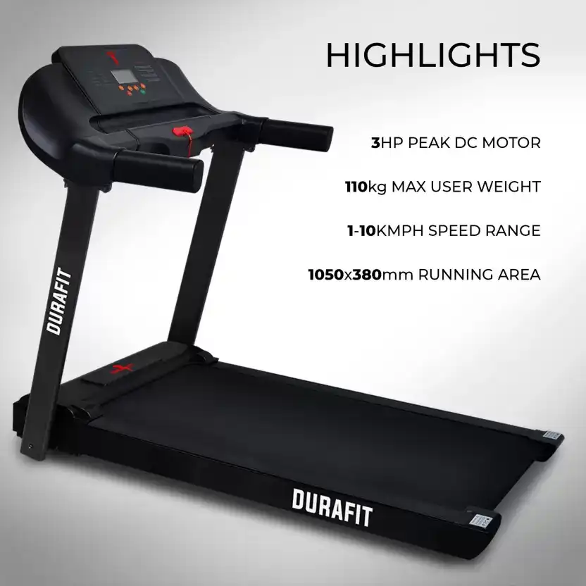 Durafit Serene Treadmill with Max speed of 10kmph
